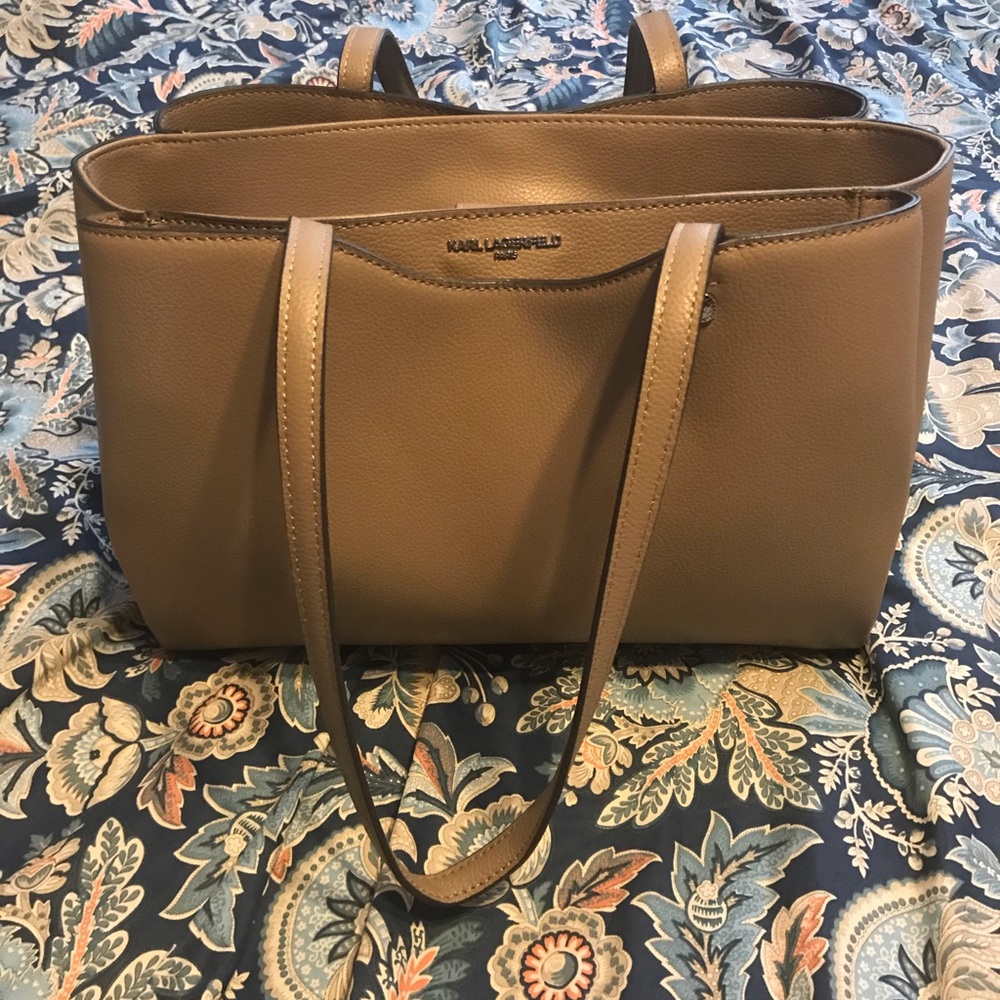 Karl Lagerfeld leather tote style bag